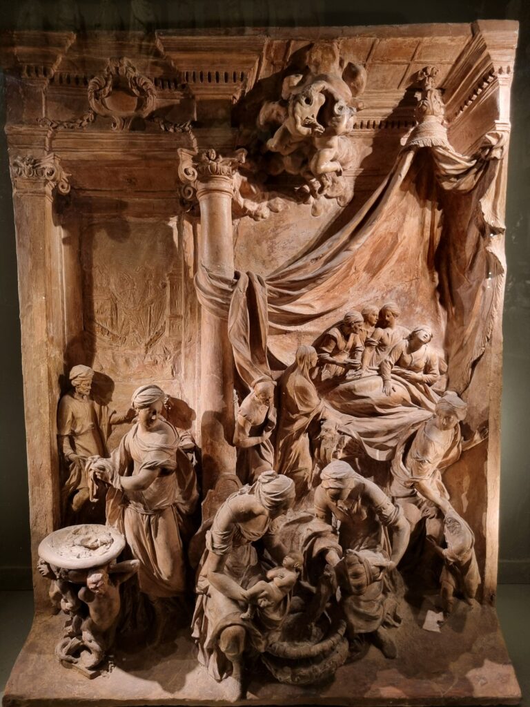 Barokowa scena narodzin – rzeźba z muzeum Katedry Duomo