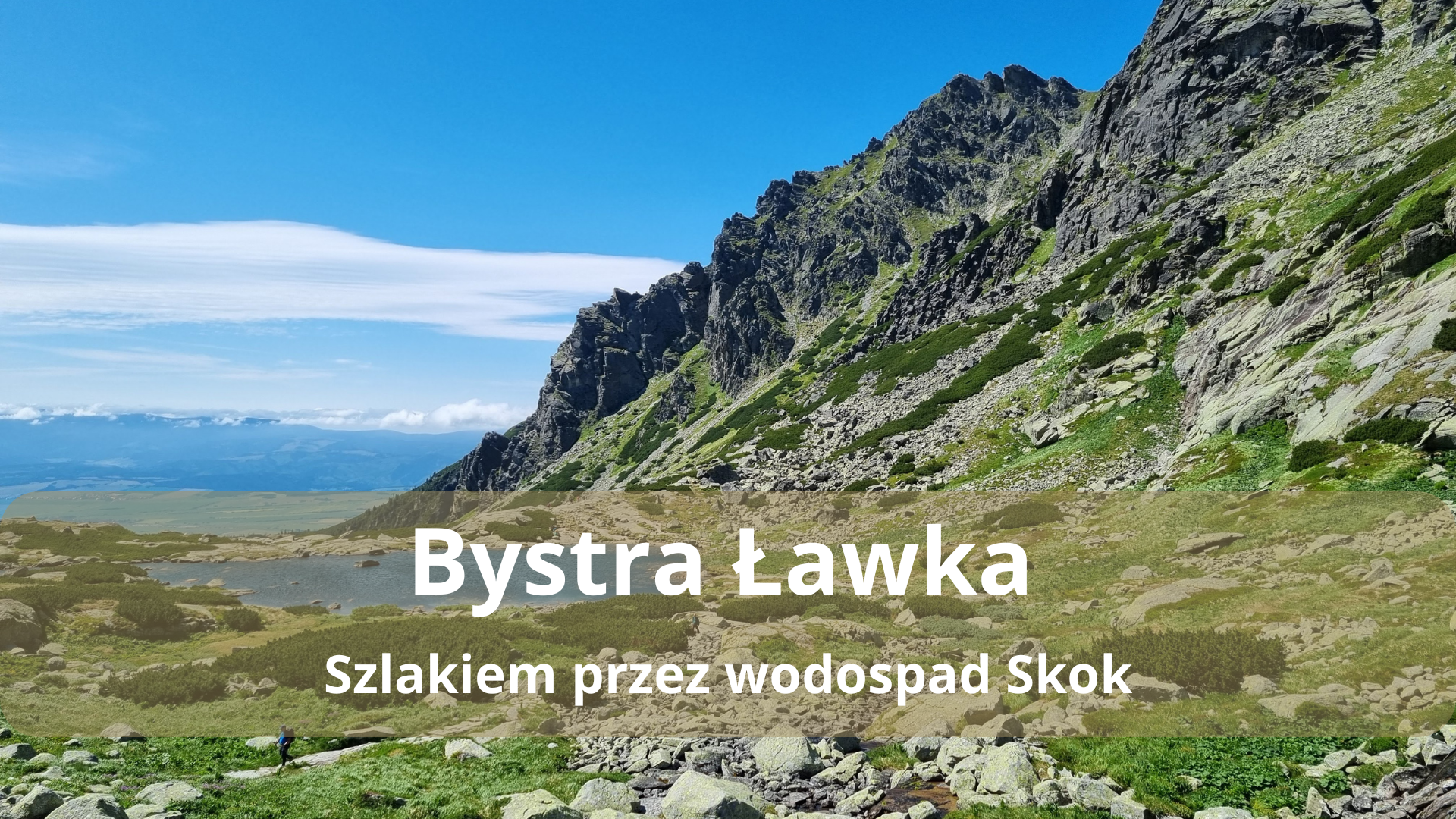 Bystra Ławka przez wodospad Skok