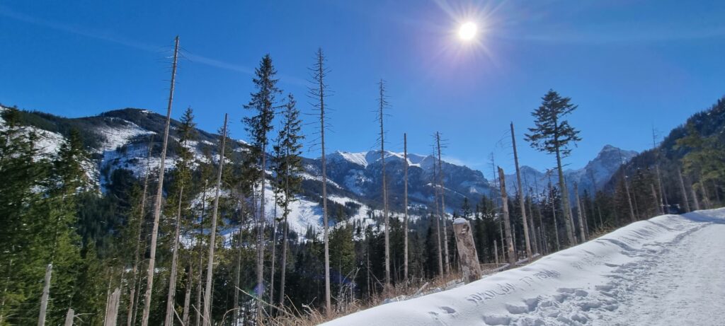 Warunki na szlaku do Morskiego Oka zimą