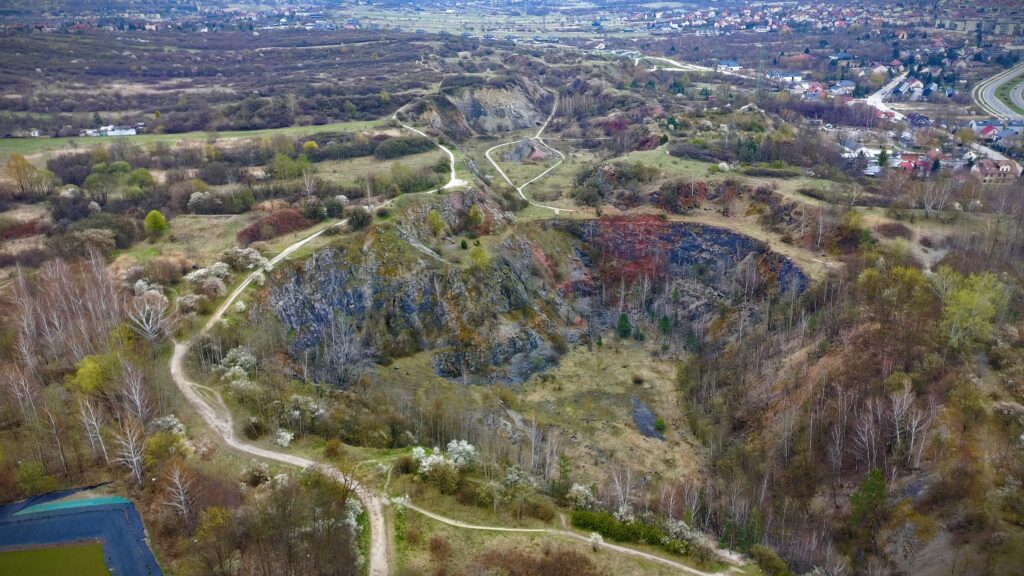 Rezerwat Wietrznia z lotu ptaka